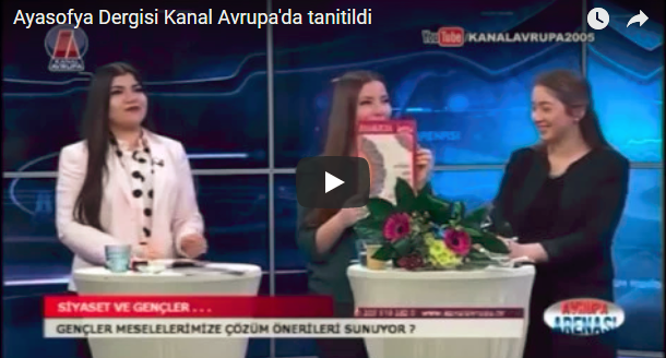 Unsere Autorin Sinem Can stellt auf Kanal Avrupa die Ayasofya vor